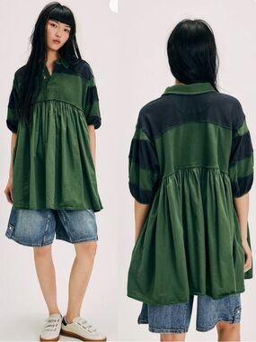 Free People Remi Rugby Mini Dress Size XL